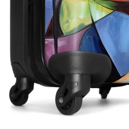 Abstract - Kunst - Schilderij - Kleuren NBS - Handbagage koffer - Unisex middel -wiel
