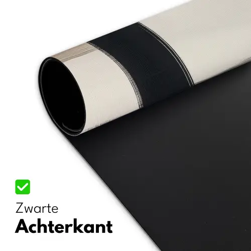 Zwart - Abstract - Japandi Muismat XXL klein -sfeer2