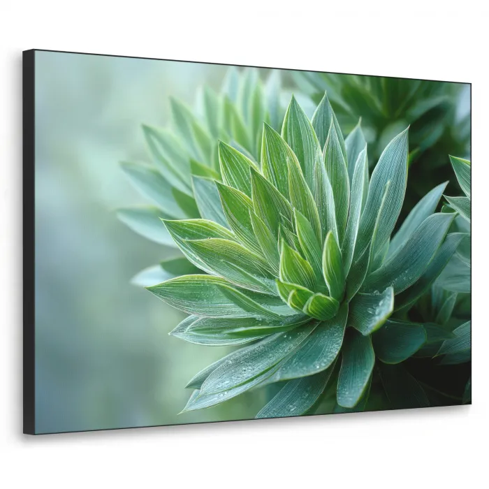 Blad - Plant - Groen - Textuur Textielframe - compleet frame klein -3d