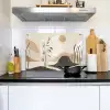 Japandi - Landschap - Beige Inductie beschemer met haakjes klein -sfeer2