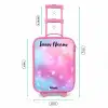 Sterren - Roze - Blauw Kinderkoffer - Roze klein -productfoto_formaten