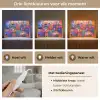 Kleurrijk paradijs - Levendig - Islamitisch Light Box met kabel (Tafellamp) klein -USP_lichtkleurNL