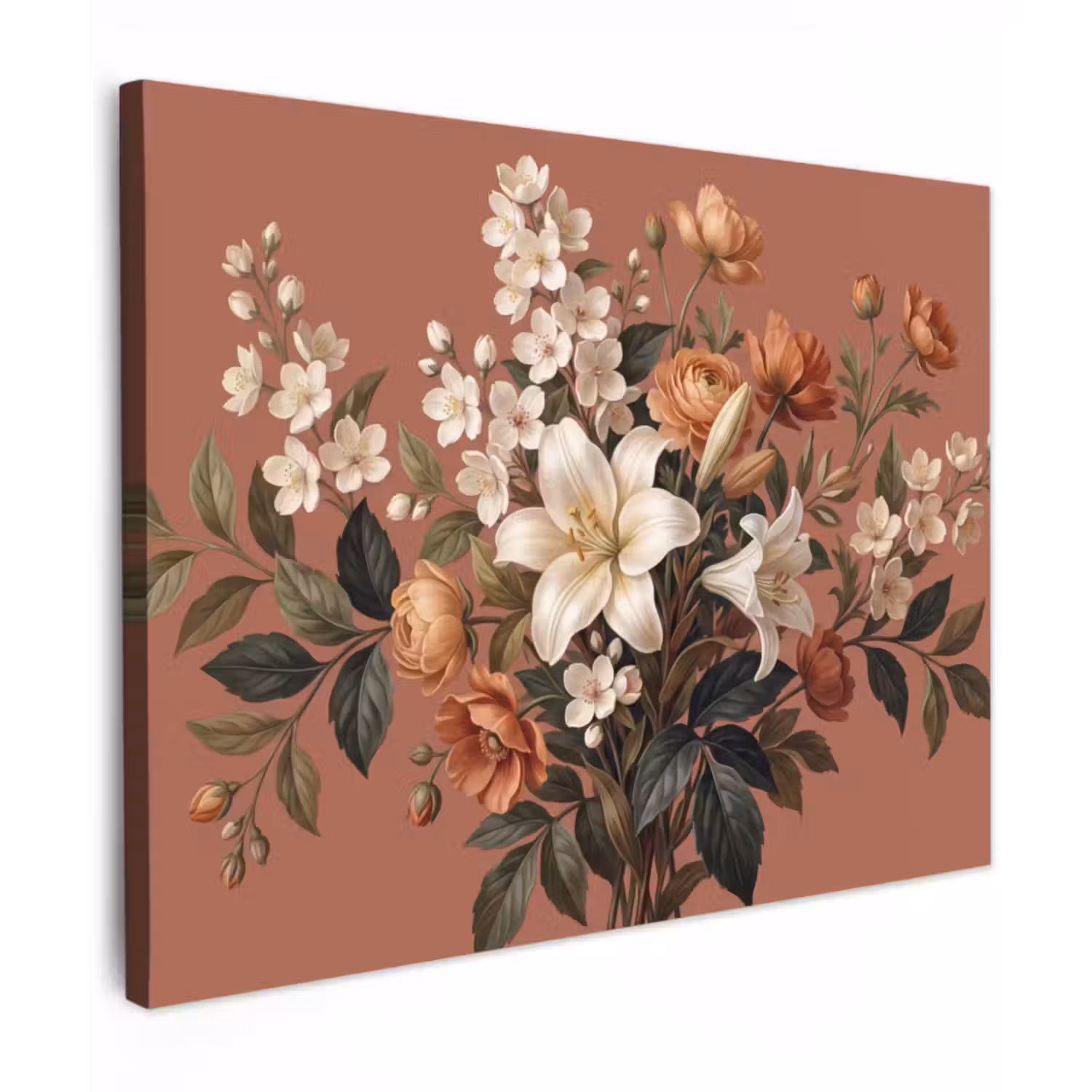 Canvas Print - Bouquet - Retro - Colorful