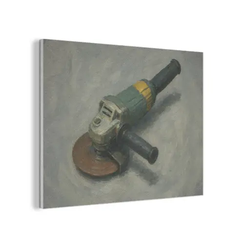 Haakse slijper - Schilderij - Gereedschap PET vilt klein -3d