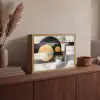 Abstract - Goud - Zilver - Vormen - Aesthetic - Modern Light Box met batterij (Wandlamp) middel -sfeer2
