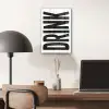 Drink - Zwart - Wit - Decoratie plexiglas 5mm klein -sfeer6