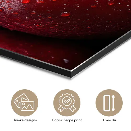 Rood - Appels - Fruit aluminium wit klein -closeup_NL