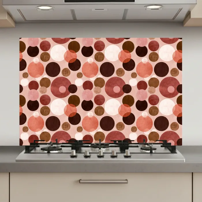 Cirkels - Modern - Kleurrijk keuken achterwand spatscherm klein 900 -3d_website