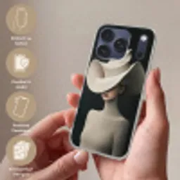 Vrouw - Golvende - Hoed Telefoonhoesje iPhone 17 Pro klein -sfeer3_DE
