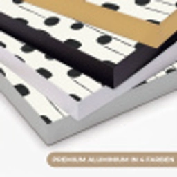 Grafisch - Modern - Zwart Textielframe zwart klein 947 -USP_kleurenDE