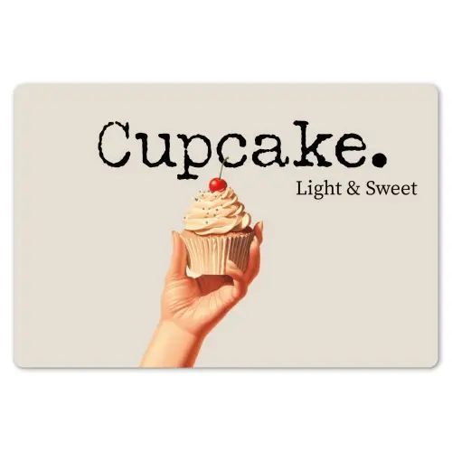 Cupcake - Zoet - Kers Placemat vinyl groot -zzsfeer1_Kitchenyeah-website