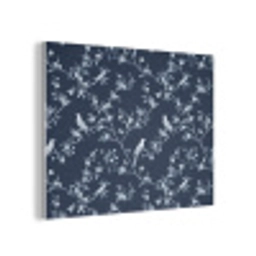 Grafisch - Bloesemtak - Blauw PET vilt klein 837 -3d