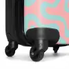 Abstract - Organisch Blauw/roze NBS - Handbagage koffer - Kinderen Unisex middel -wiel