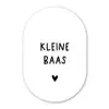 Spreuken - Kleine baas - Quotes Wandcirkel Ovaal Forex klein -3d