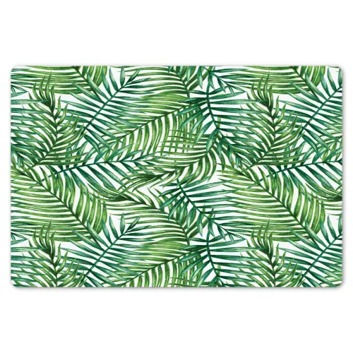 Palmboom - Bladeren - Groen Placemat vinyl groot 368 -zzsfeer1_Kitchenyeah-website