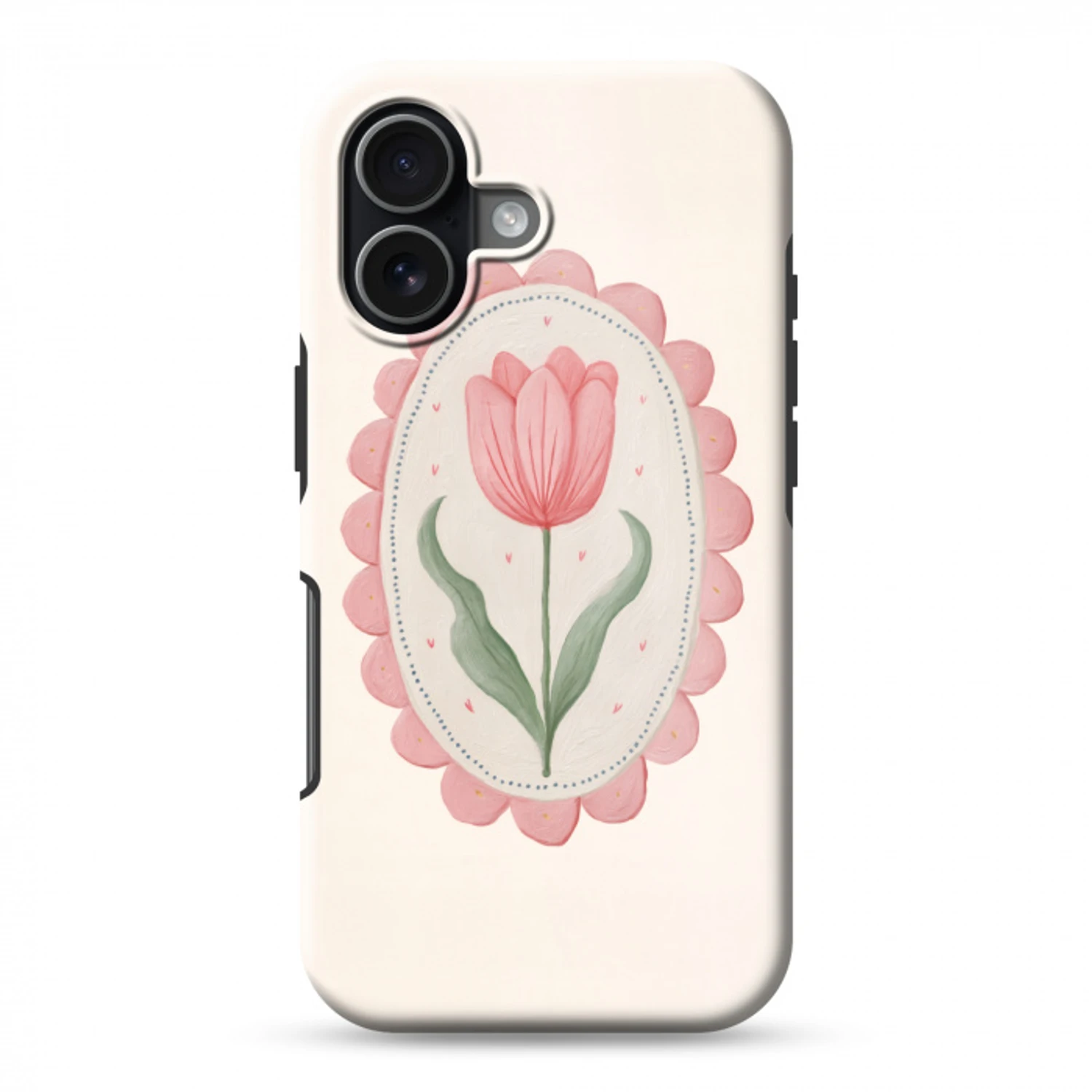 Tulp - Lijst - Ovaal - Illustratie Toughcase MagSafe Apple iPhone 17 klein -3d