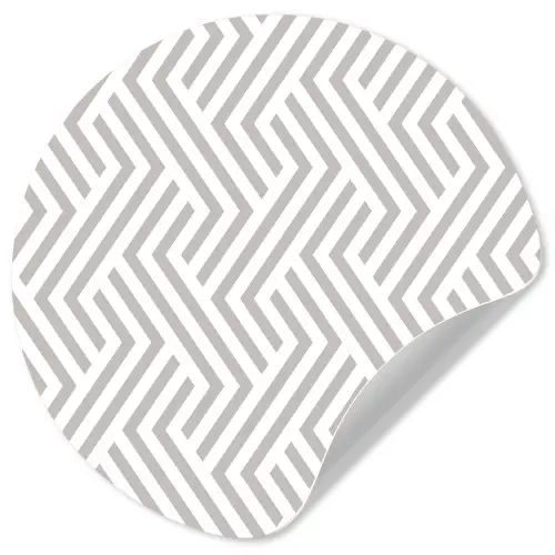 Grafisch - Patroon - Modern - Opvallend Wandcirkel behangsticker klein 186 -3d