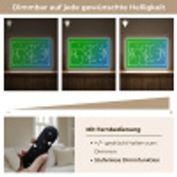 Voetbal - Tactiek - Spel - Groen - Blauw Light Box met batterij (Wandlamp kind) middel -USP_dimbaarDE