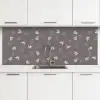 Patronen - Tulpen - Minimalistisch keuken achterwand 2 middel 871 -3d