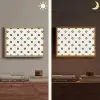 Hart - Rond - Wit - Zwart Light Box met batterij (Wandlamp) middel 907 -sfeer3