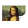 Mona Lisa - Leonardo da Vinci Muursticker klein -3d