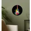 Gitaar - Kleurrijk - Verf Wandcirkel behangsticker klein -sfeer2