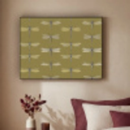 Libellen - Patroon - Groen Textielframe zwart klein 947 -sfeer1