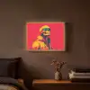 Zonnebril - Schedel - Jas - Rood Light Box met batterij (Wandlamp) middel -sfeer4