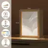 Golvende lijnen - Luchtstromen - Harmonieus Light Box met kabel (Tafellamp) klein -USP_NL