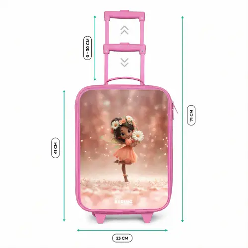 Fee met madeliefjes Kinderkoffer - Roze klein -productfoto_formaten