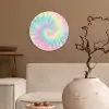 Pasteltinten - Tie dye - Roze Wandcirkel kunststof plaat 5mm dik klein -sfeer1