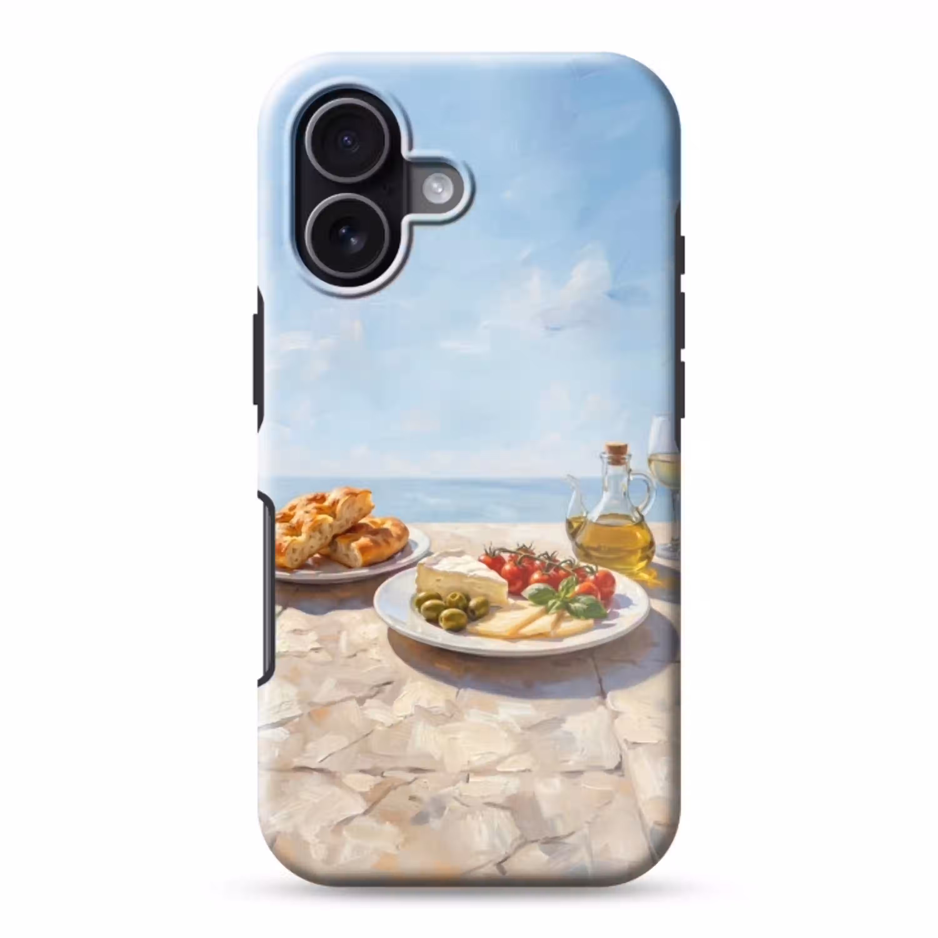 Eten - Middellandse Zee - Natuur - Geschilderd Toughcase MagSafe Apple iPhone 17 klein -3d