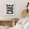 Zwart - Cake - Eten - Decoratie PET vilt klein -sfeer3