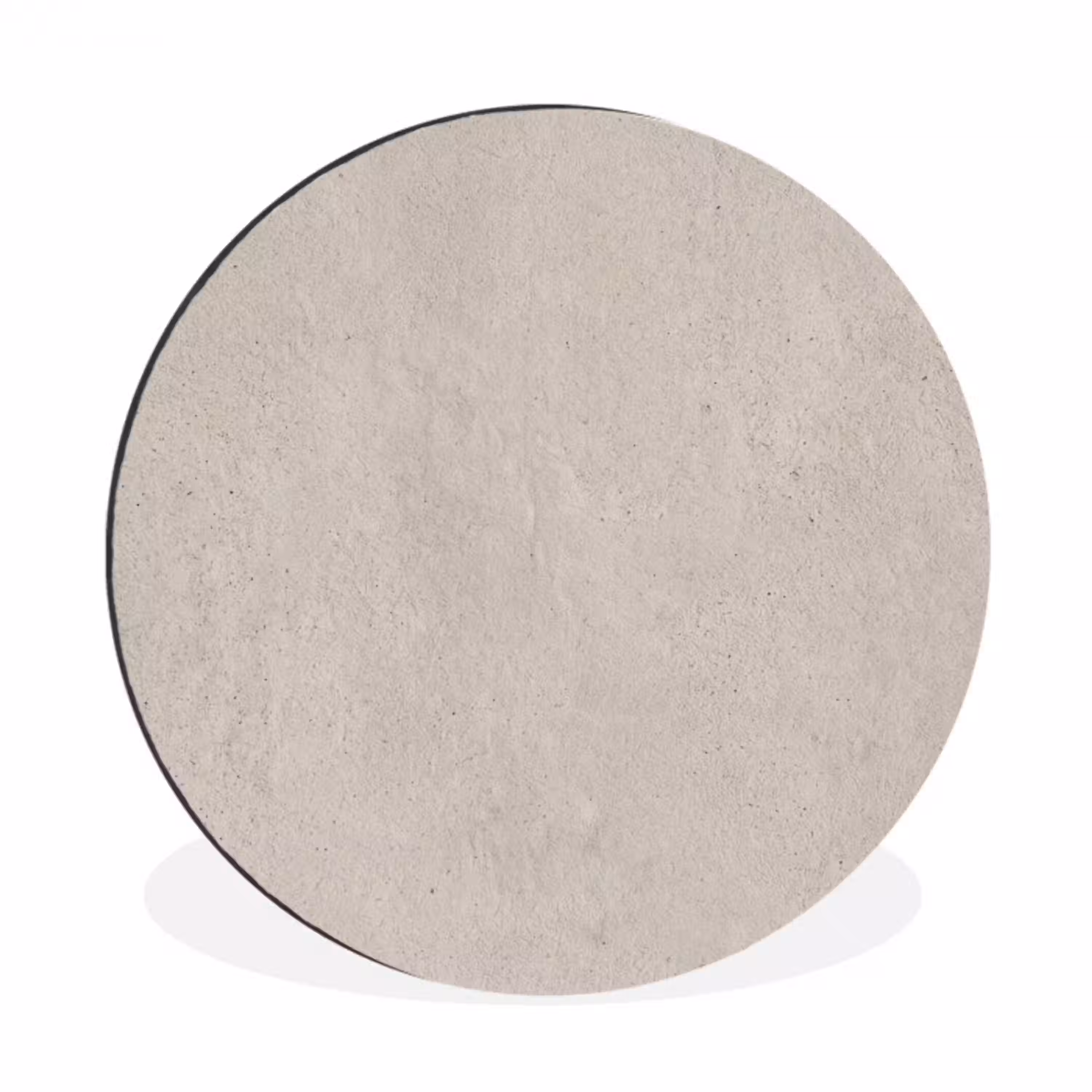 Textuur - Effen - Abstract - Beige Wandcirkel aluminium klein -3d