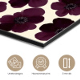 Bloemen - Aquarel - Paars aluminium wit klein 46 -closeup_NL