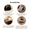 Chilipeper - Stilleven - Water - Zwart - Rood Inductie beschermer vinyl 3mm klein -zzzzzzz-td-werking