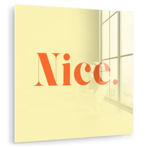 Nice - Oranje - Geel - Minimalistisch plexiglas 5mm klein -zzzproduct_nieuw
