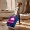 Rasterlandschap met zon Kinderkoffer - Blauw klein -sfeer1