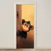 Aap - Dieren - Animatie - Deur deurposter klein -3d_beige