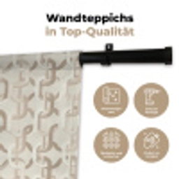 Motief - Abstract - Beige Wandkleed katoen klein 269 -tsfeer2_DE