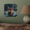 Hert - Kerst - Winter - Sneeuw - Kerstkrans plexiglas 5mm klein -sfeer3
