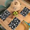 Wit - Zwart - Vormen - Patroon Placemat vinyl groot 368 -zzsfeer5_Kitchenyeah-website