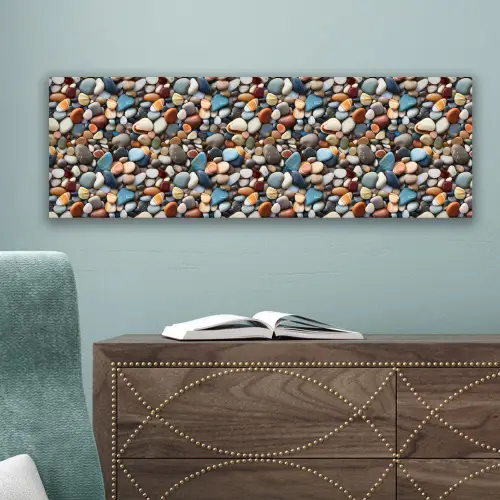 Kleuren - Strepen - Kiezels canvas 2cm klein 828 -sfeer4