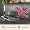 Zebra - Motief - Bordeaux - Rood keuken achterwand spatscherm klein 900 -usp_NL