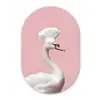 Zwaan - Koksmuts - Mooi - Klassiek Wandcirkel Ovaal Forex klein -3d