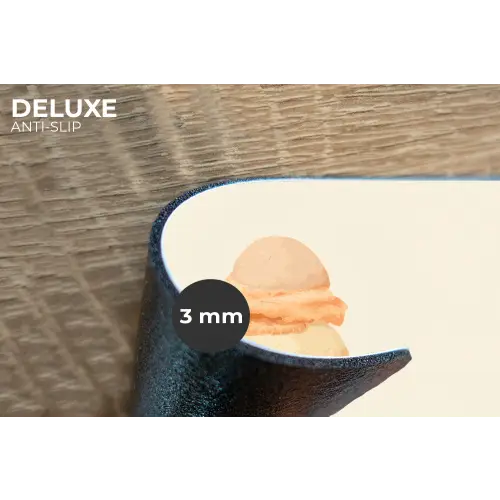 Minimalistisch - Schepijs - Hoorntje - Beige Placemat vinyl groot -closeup