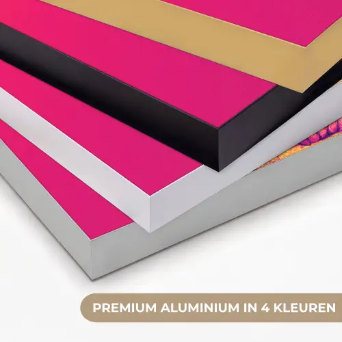 Konijn - Bloemen - Kleurrijk - Kimono Textielframe zwart klein -USP_kleurenNL