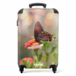 Vlinder op een bloem NBS - Handbagage koffer - Unisex middel -productfoto_recht