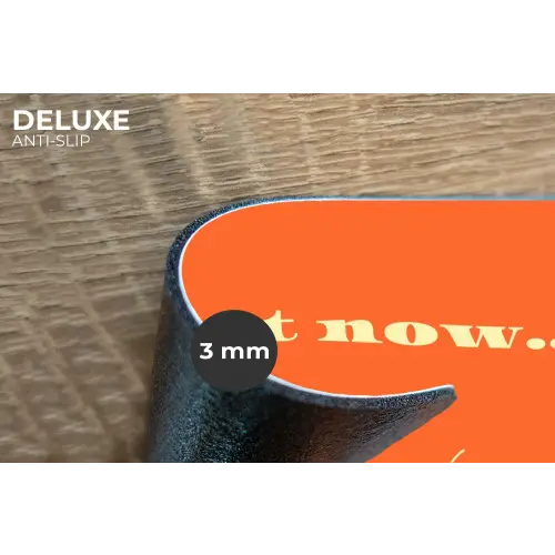 If not now then when - Oranje - Geel - Levendig Placemat vinyl groot -closeup