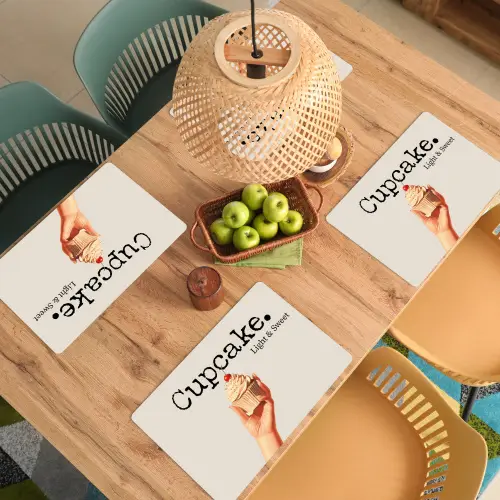 Cupcake - Zoet - Kers Placemat vinyl groot -zzsfeer5_Kitchenyeah-website